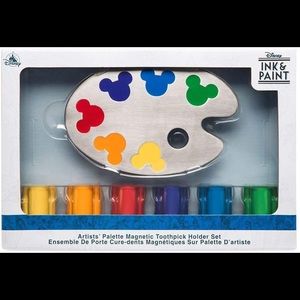 Disney parks toothpick holder/shot glass set